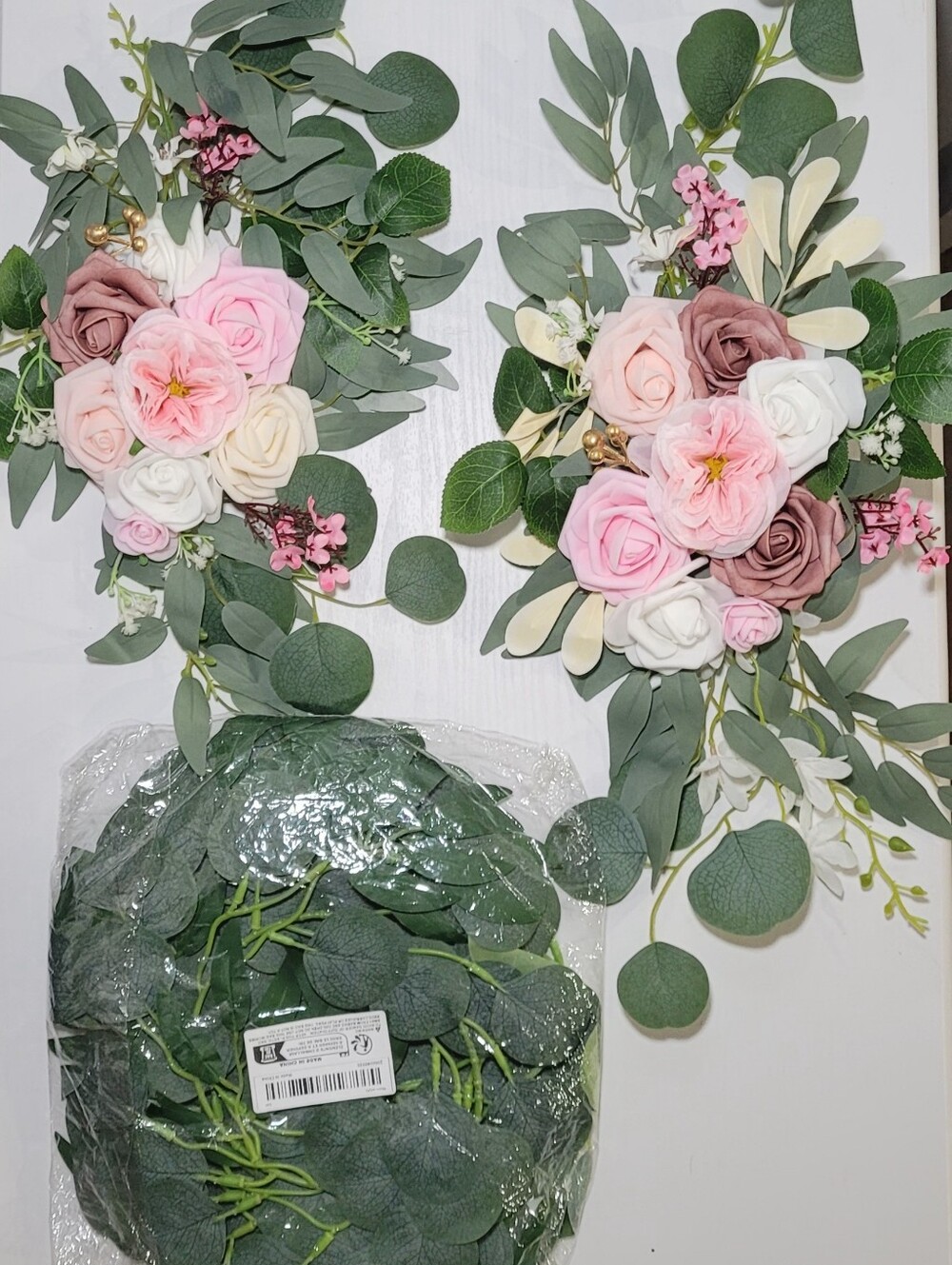 Artificial Flowers Wedding Table Swags Plus 1 Eucalyptus Garland